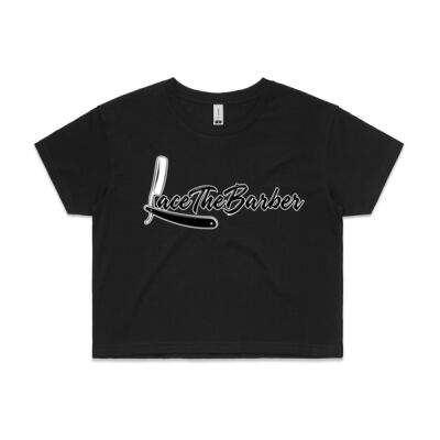 Ladies lacethebarber crop top Thumbnail